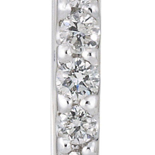 K18WG ダイヤモンド フープピアス 2PE4219（合計0.26ct）｜真珠卸