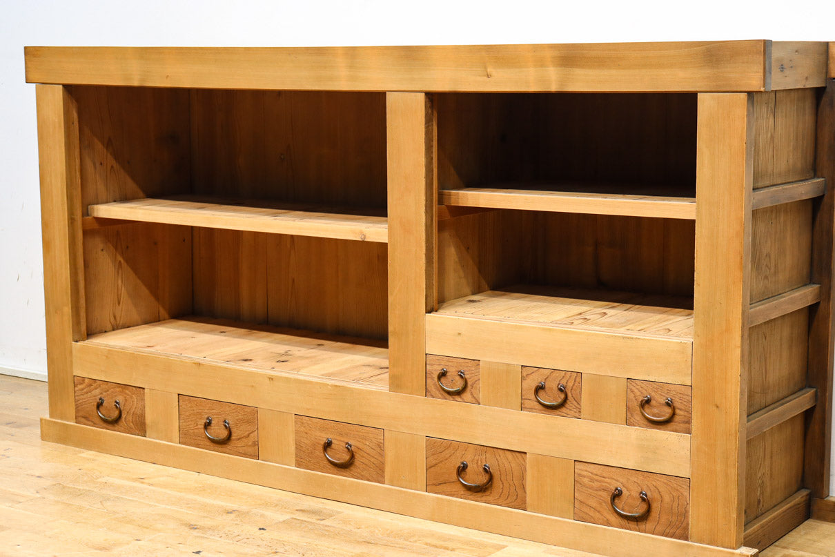 極上!! 美しい木地色に自然美が際立つ京水屋箪笥 BB2911 – 古福庵