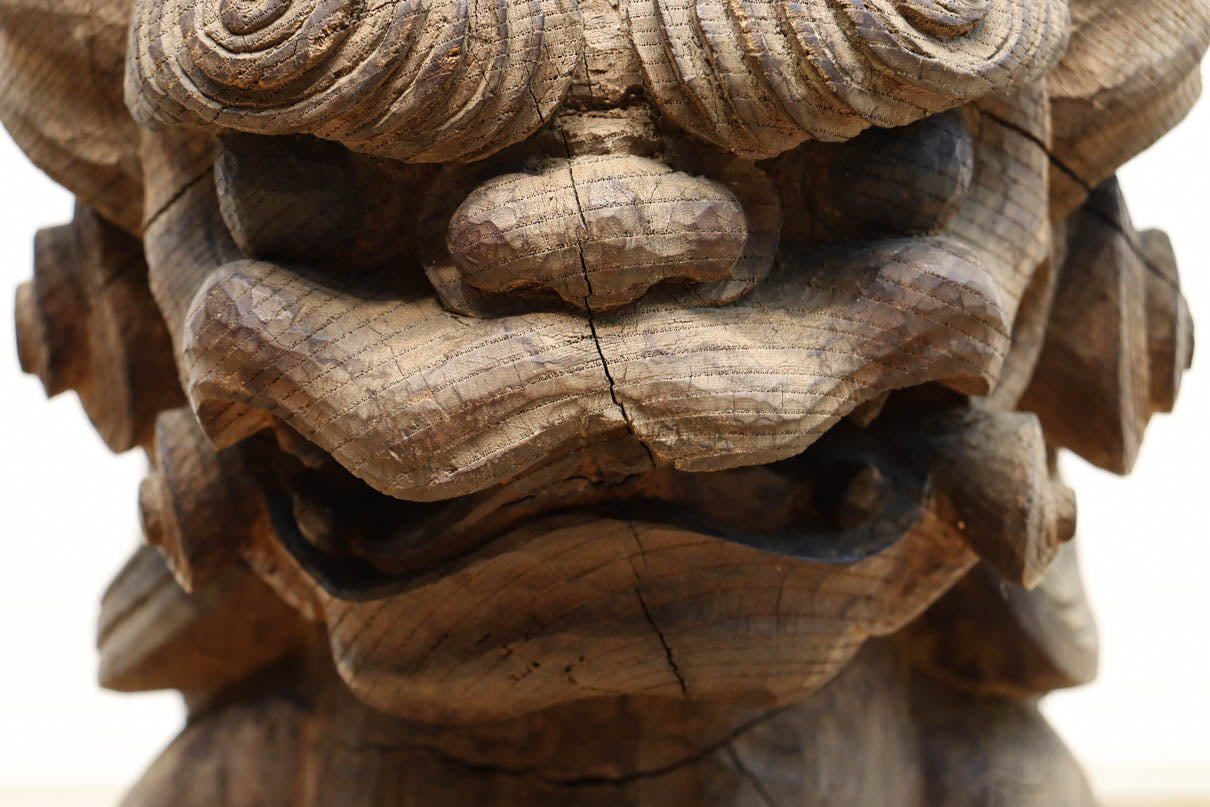 勇ましく重厚な佇まいの獅子の木鼻 DC6860 – 古福庵 [ KOFUKUAN