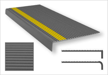 Roppe Safety Rib Rubber Stair Treads | Non Slip Strip