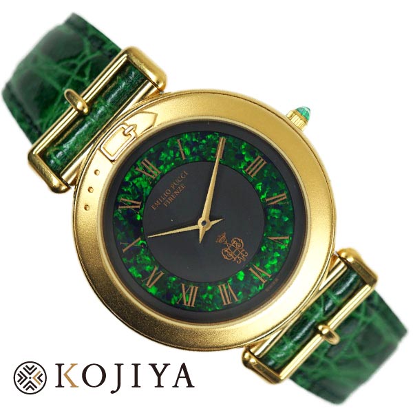 EMILIO PUCCI エミリオ プッチ グリーン 175070.20 レザー レディース