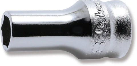 3/8 Sq. Dr. Z-series Metric Semi-Deep 6 point Chrome Socket - 8mm