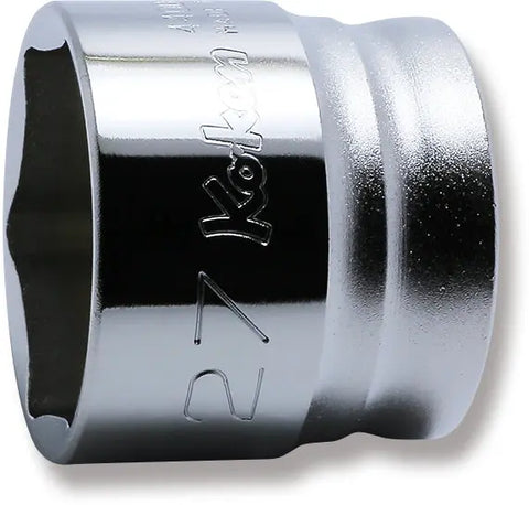 1/2 Sq. Dr. Chrome Z-Series 6 Point Metric Socket 27mm - Ko-ken USA