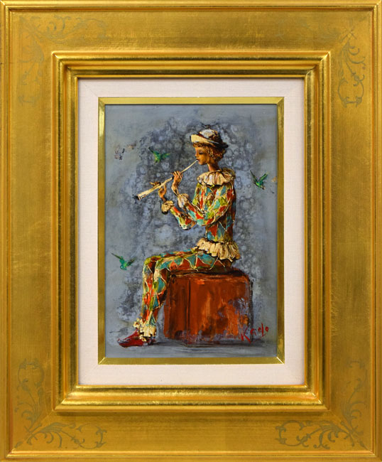 角浩「月光（ドンキホーテ）」油絵・SM 絵画買取・販売の小竹美術