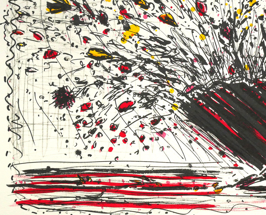 小野州一「花」リトグラフ 絵画買取・販売の小竹美術