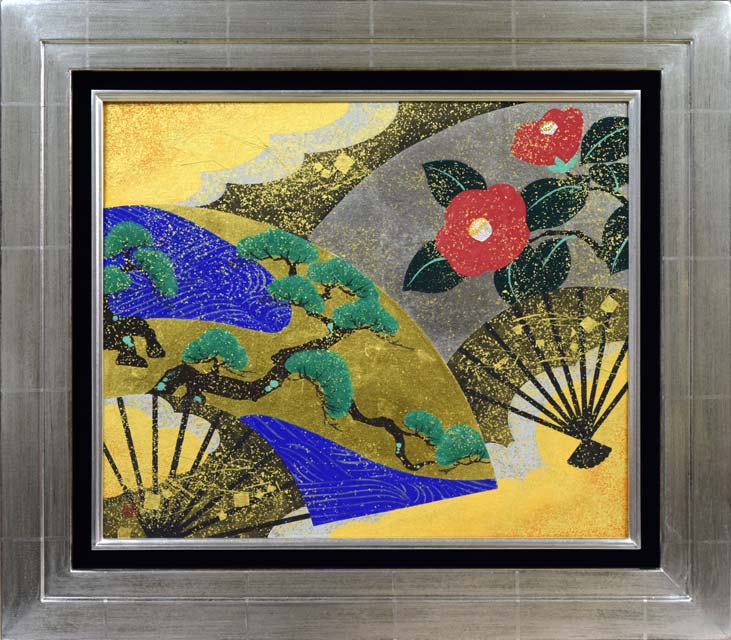 酒井抱一「七草図」複製工芸掛軸 絵画買取・販売の小竹美術