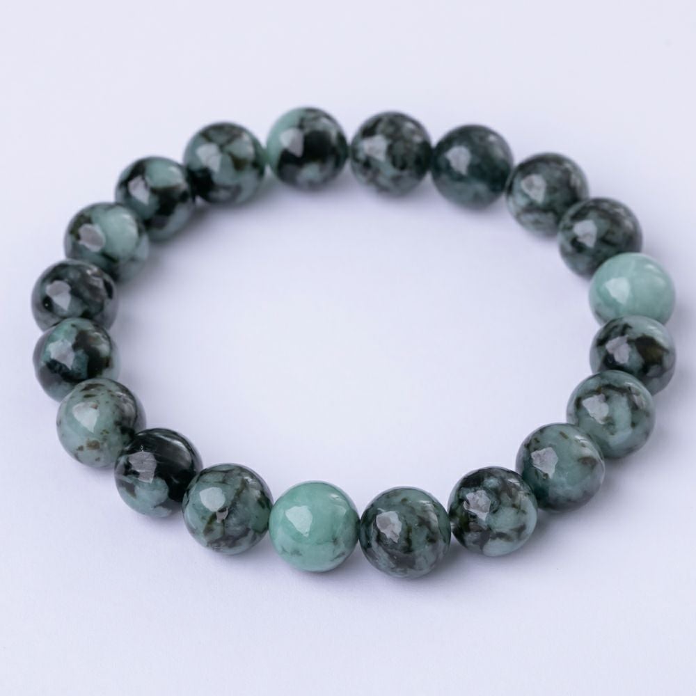 プレミアム・16cmサイズ・10mm玉・黒×淡緑色・艶美麗】（プレミアム