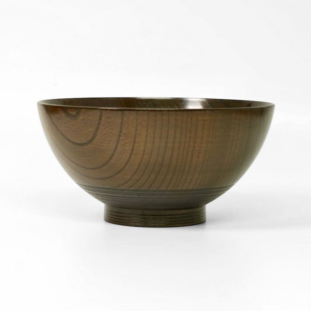 欅 麺椀 黒摺漆仕上 – 漆器 高翆