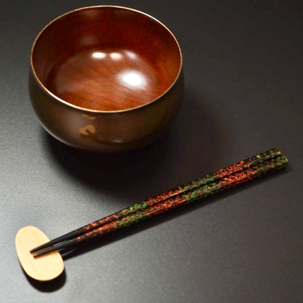 津軽唐塗 箸 呂上（20.5cm/23.5cm） – 漆器 高翆
