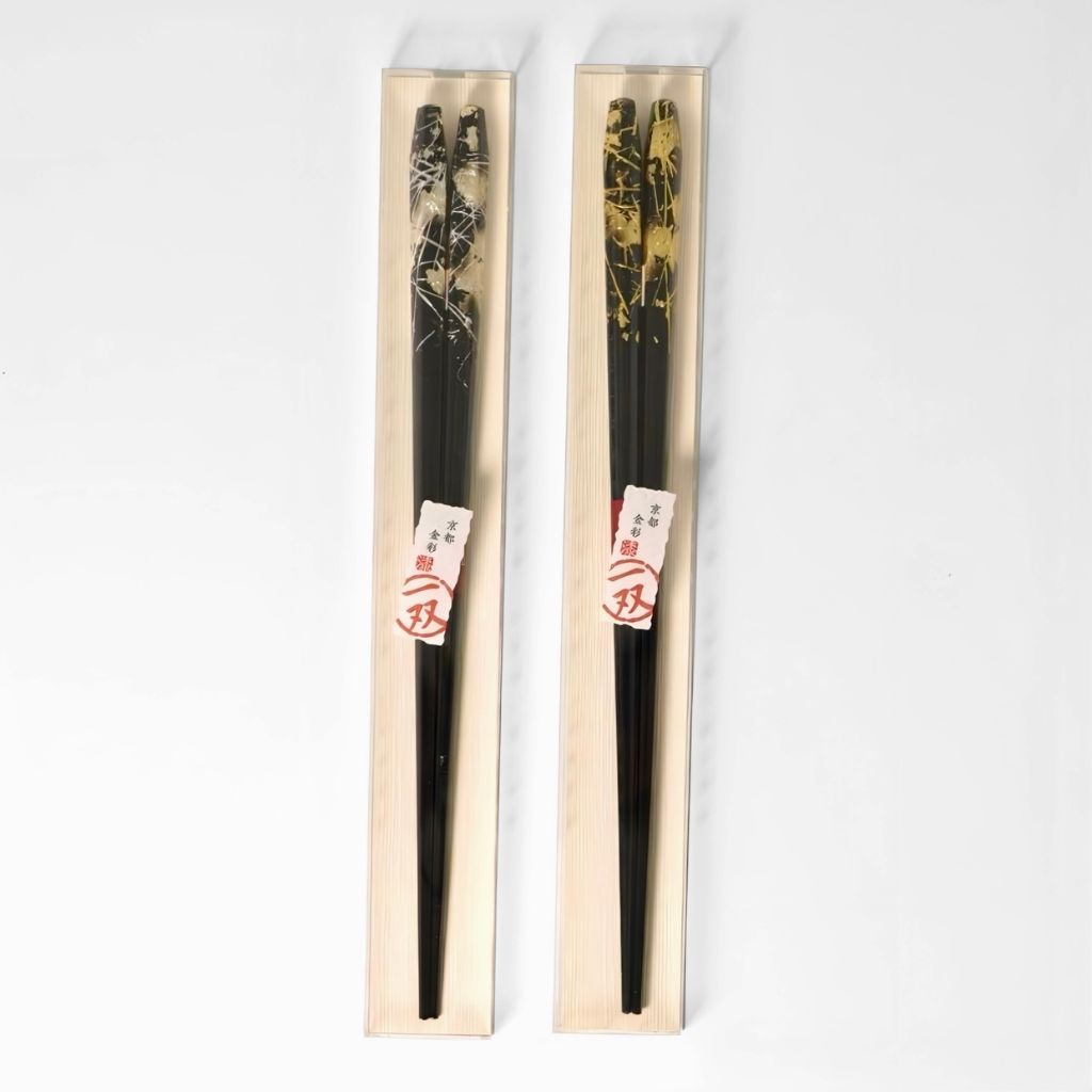 京都金彩 箸 23.0cm（金閃/銀閃） – 漆器 高翆