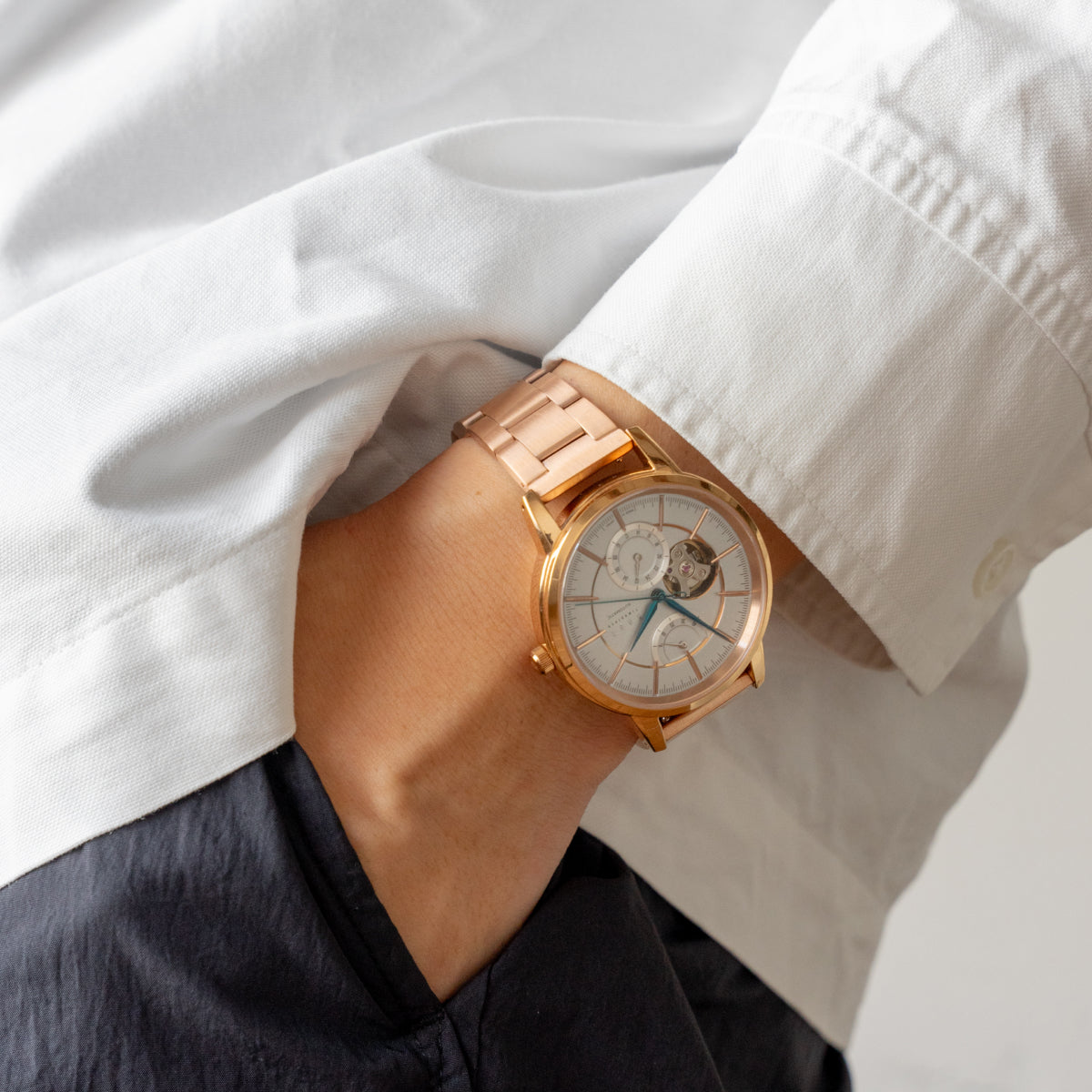 Knot S18-LSD-RG 時計ベルト バンド ステンレス 18mm ローズゴールド