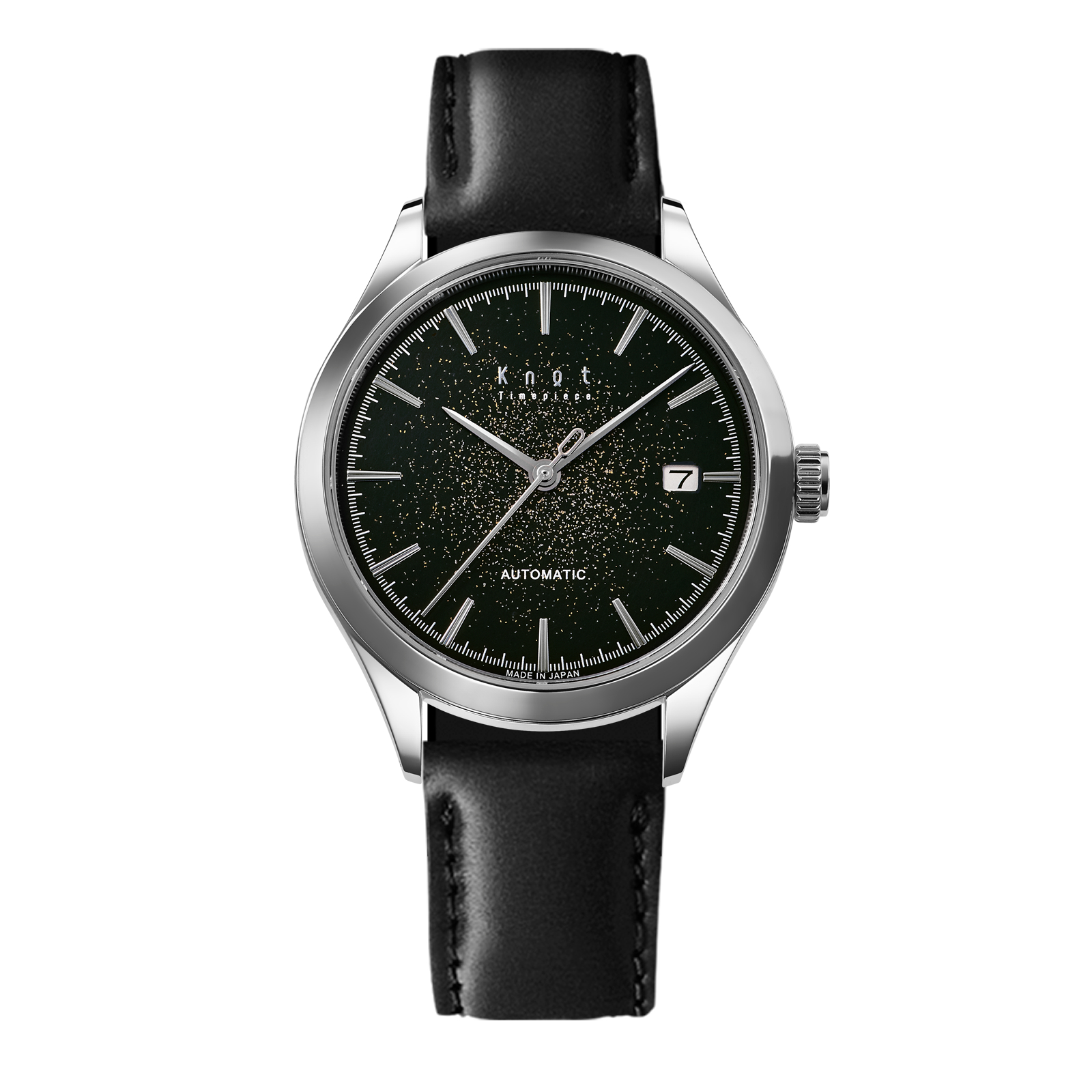 Knot AT-38SVJPBKGS 機械式腕時計 メンズ 自動巻き ブラック 日本製