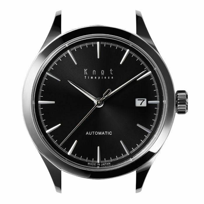 Knot AT-38SVBK 機械式腕時計 メンズ 自動巻き ブラック 日本製 薄型