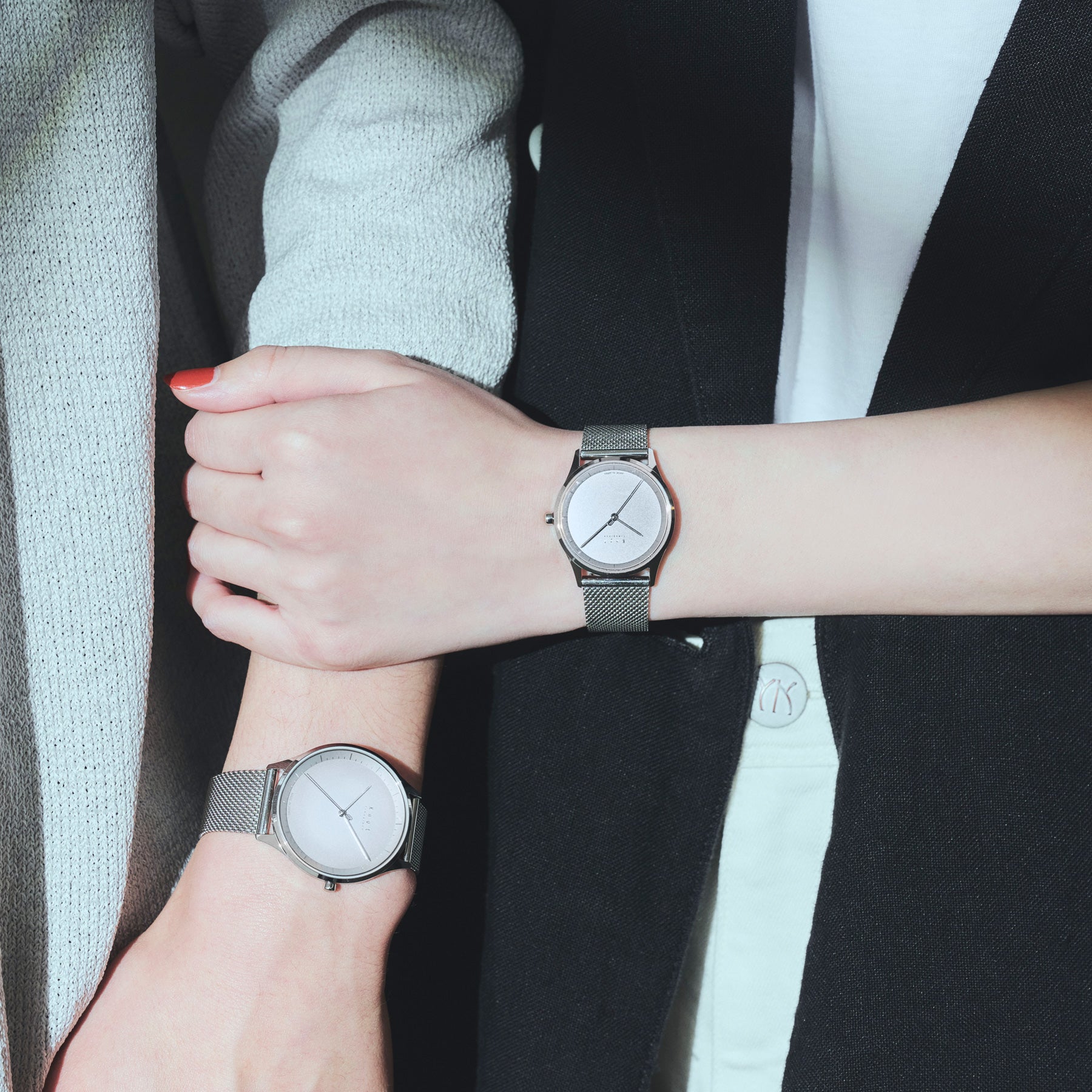 Knot STS-38SVSV 腕時計 メンズ レディース ソーラー シルバー 日本製