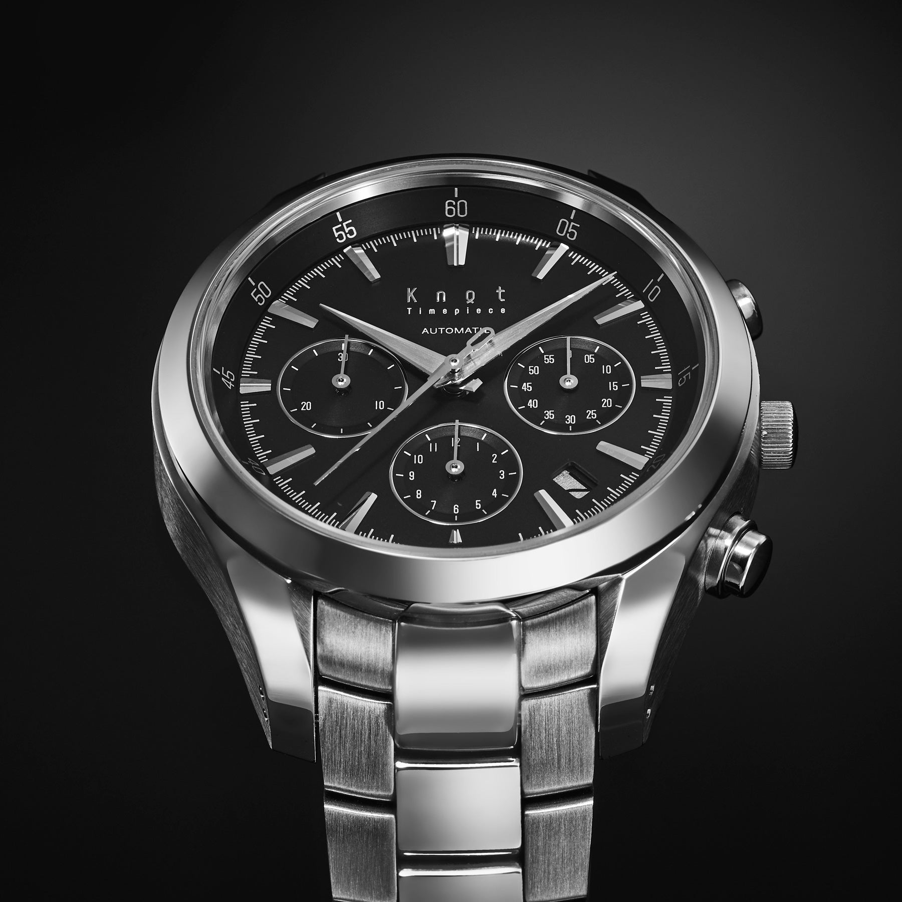 Knot ATC-40SVWH 機械式腕時計 メンズ 自動巻き ホワイト 日本製 40mm