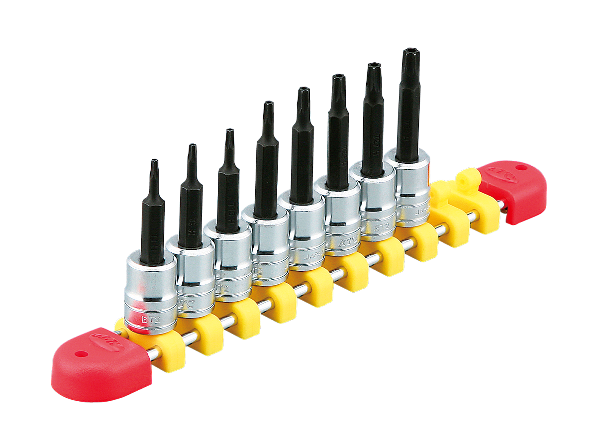 6.3sq.T型いじり止めトルクスビットソケットセット[8コ組] | KTC