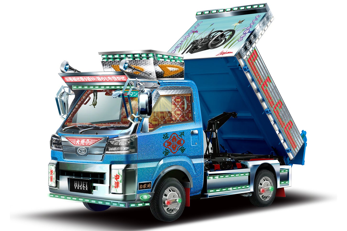 ダイハツがデコトラ仕様のハイゼットを披露！ ムーヴやタントの“大人