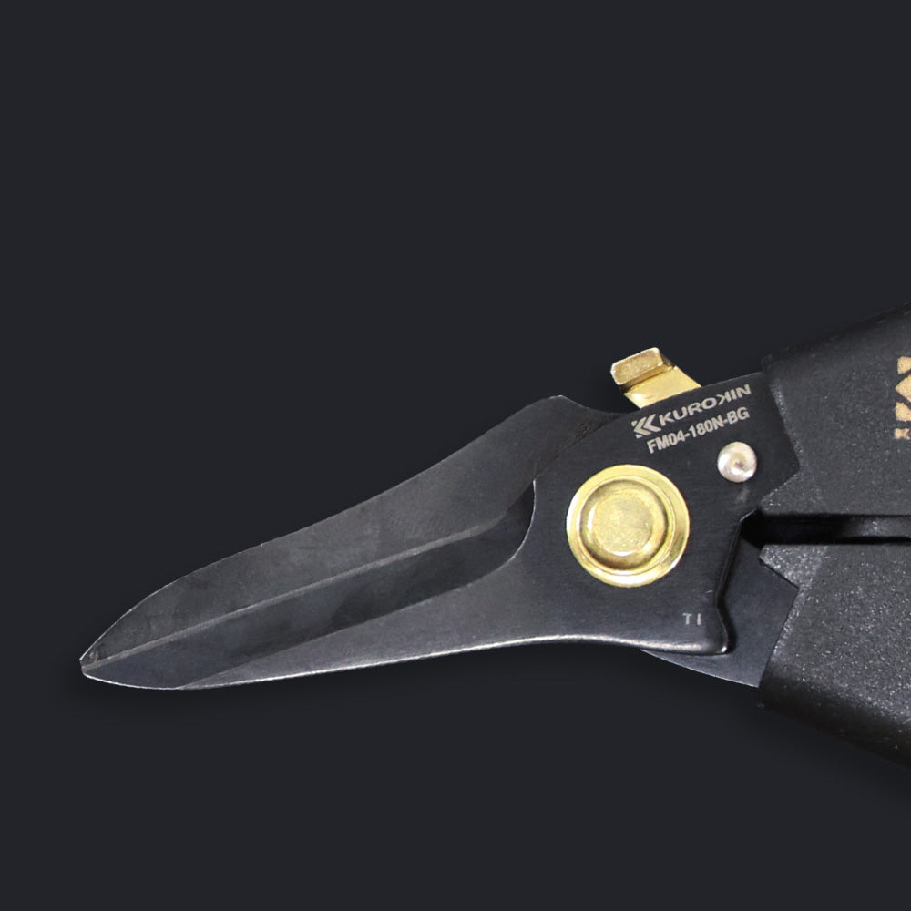 KUROKIN 黒金 電工ストレートバサミ FM04-180NL-BG