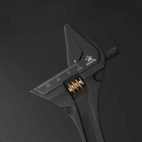 KUROKIN 黒金 ギア付モンキーレンチ FGL-38-BG