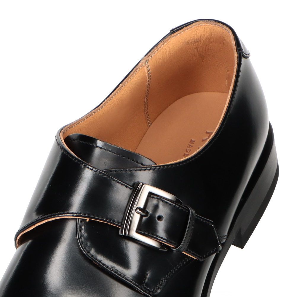 REGAL リーガル モンクストラップビジネスシューズ ブラック メンズ