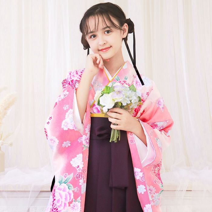 簡易袴セット 【自宅で8分！簡単着付け 動画あり】豪華安心5点フル