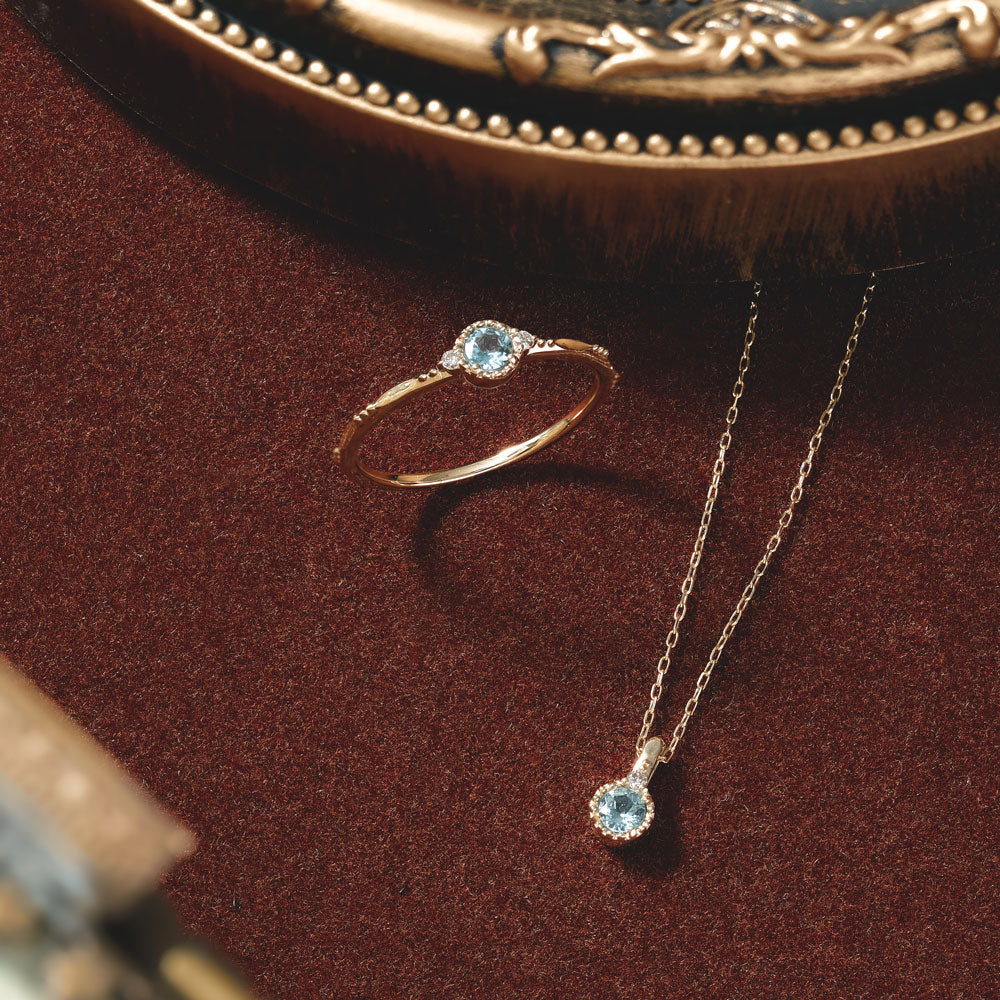 K10 グレースピネル&ダイヤモンド リング｜36-3144 – L&Co.