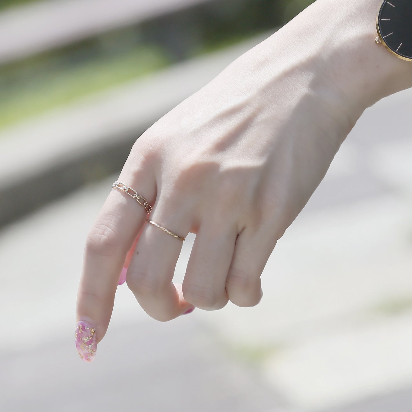 L&Co.(エルアンドコー)】 リング｜K10 レイヤード リング （20-3715