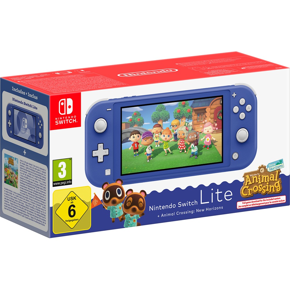 Consola portabila NINTENDO Switch Lite Animal Crossing, Blue