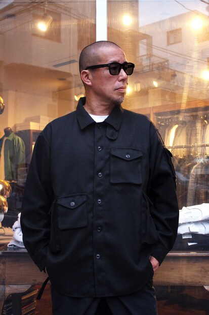 MODMNT T／TWEED UTILITY CPO SHIRT [Lampa]