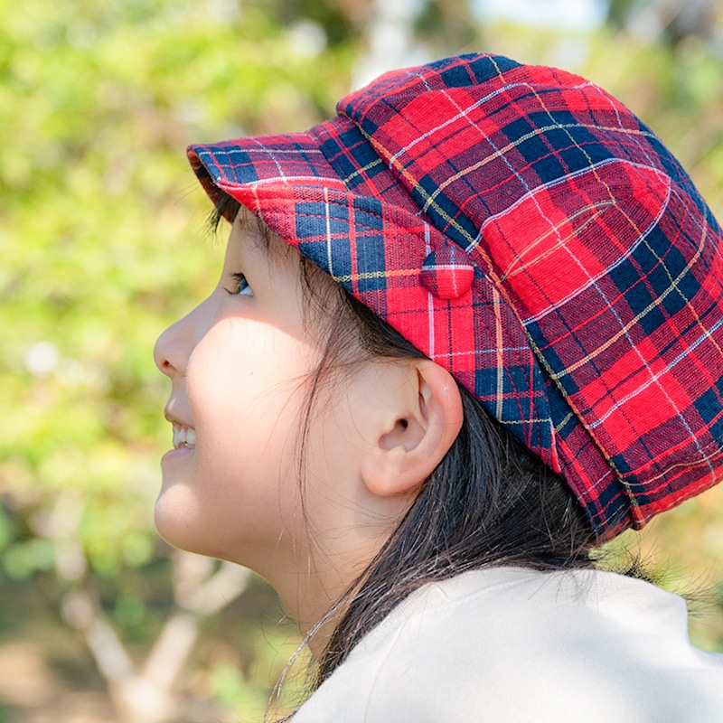 阿波しじら織・子供用キャスケット帽子 | Lacycle mall（ラシクルモール）