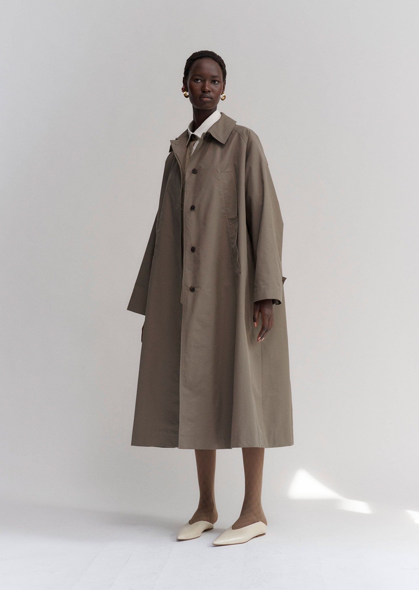 Melotti Cotton Blend Trench Coat – La Garçonne