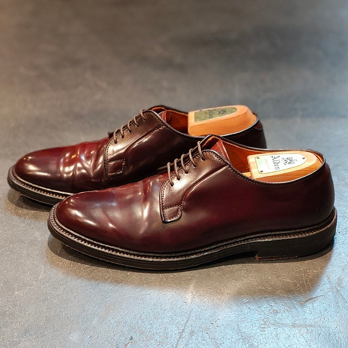 極美品 【ALDEN】オールデン 990 プレーントゥ コードバン ダーク