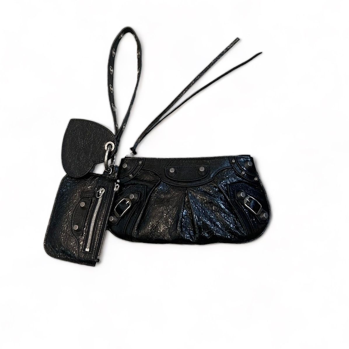 BALENCIAGA - LE CAGOLE ミニマルチポーチ / クラッチバッグ / 羊革