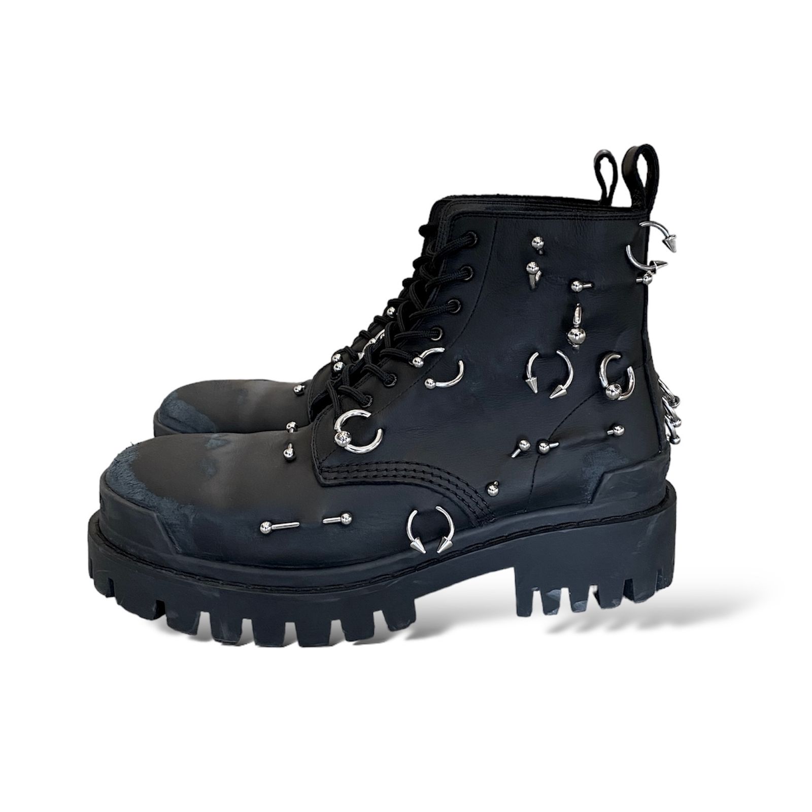 BALENCIAGA - STRIKE 20MM ピアーシングブーツ / ハイカット 厚底