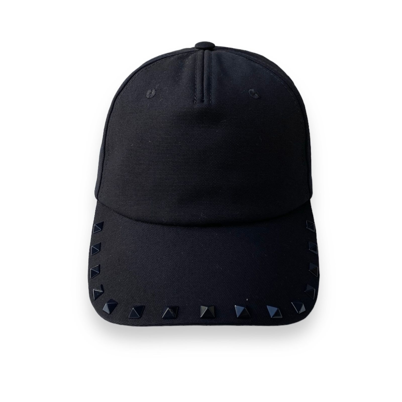 VALENTINO - ロックスタッズ アップリケ コットン ベースボール