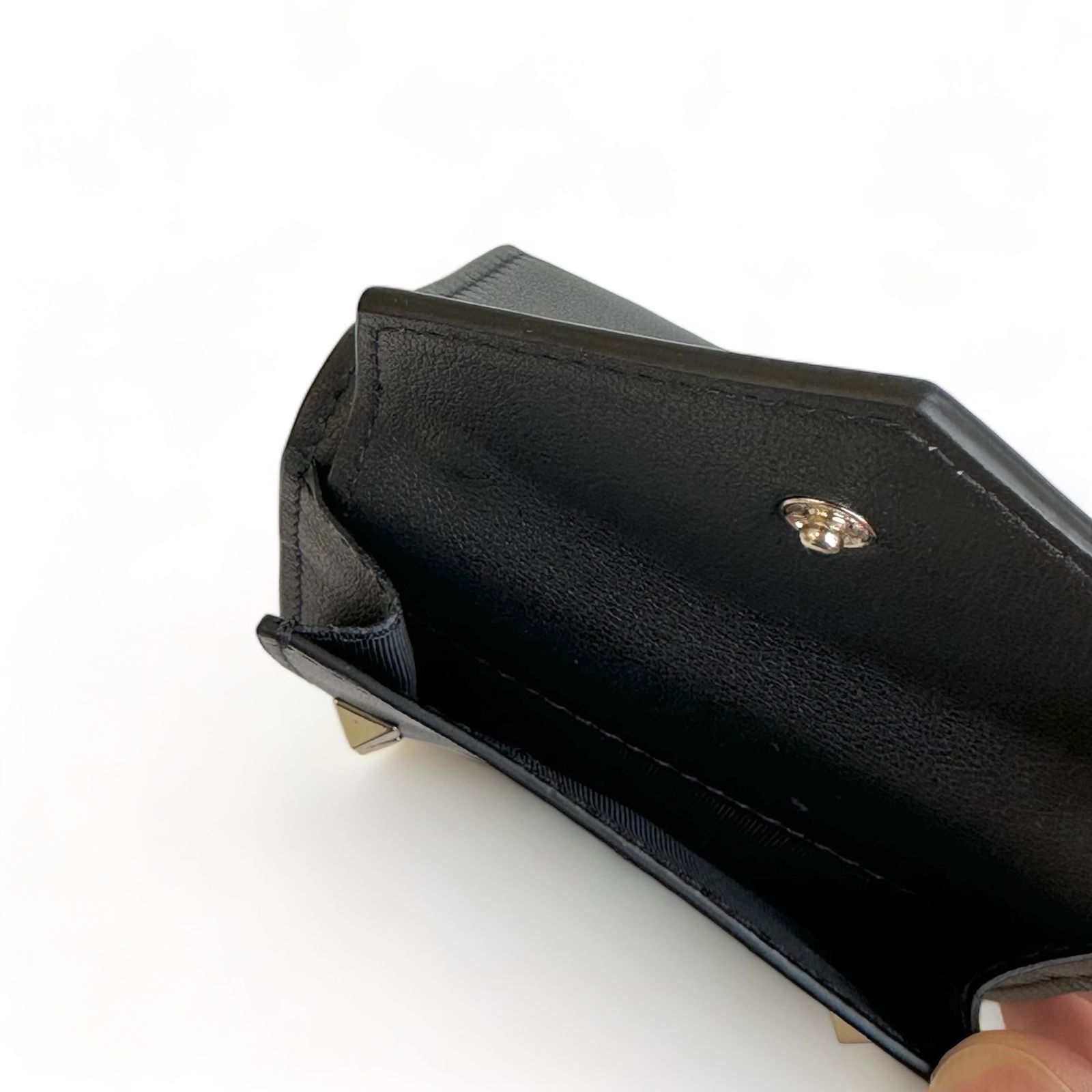 VALENTINO - ロックスタッズ カーフスキン スモール ウォレット /三