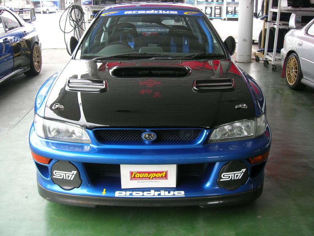 WRC CUSTOM カーボンフロントリップ ワイドフロントバンパー用 22B・97