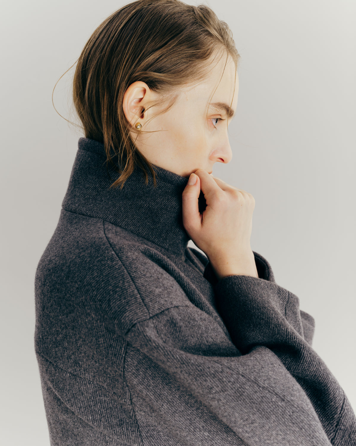 Constructive Wool Short coat – L'AUBE BLANC