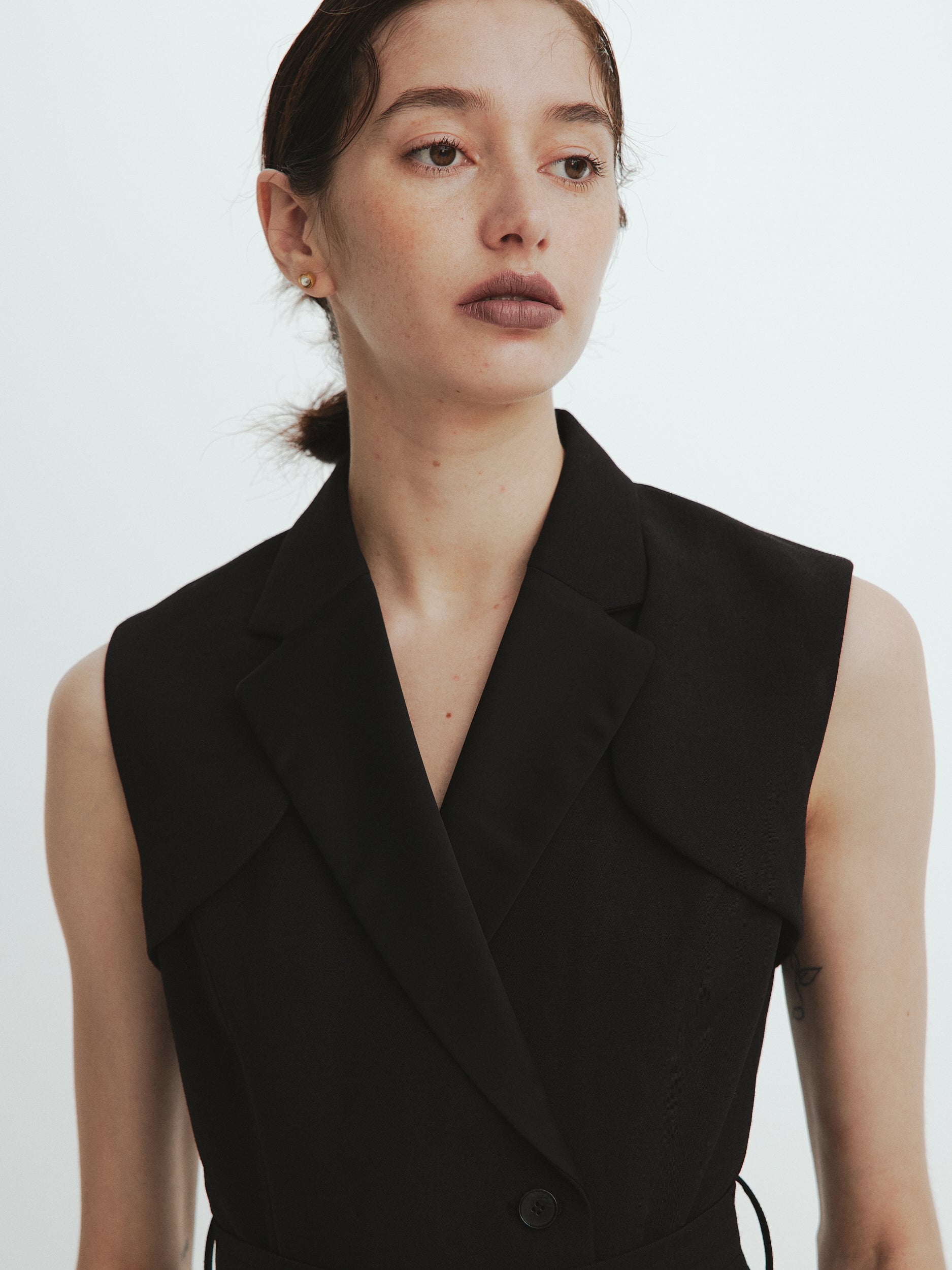 Sleeveless Coat Dress – L'AUBE BLANC