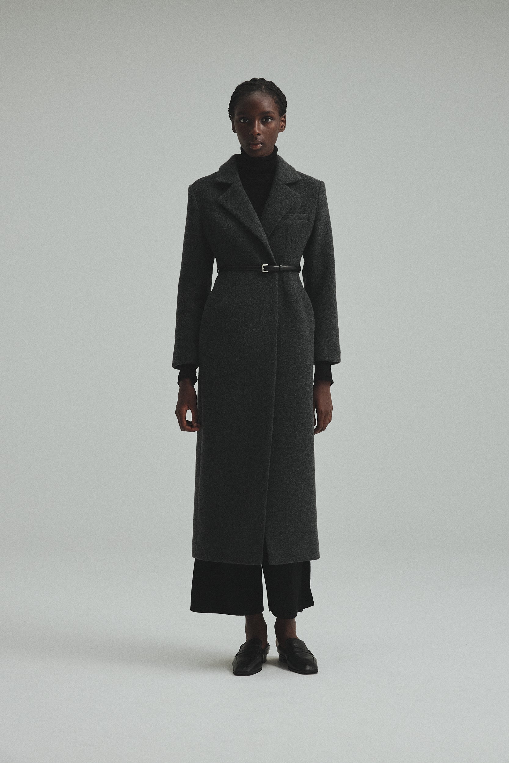 Belted Chester coat – L'AUBE BLANC