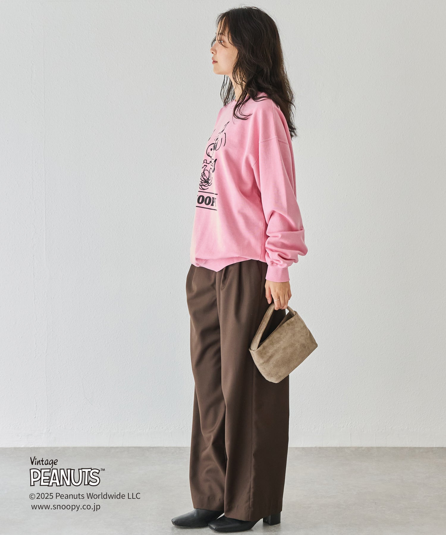 PEANUTS / SNOOPY】別注 music sweat スヌーピーロゴスウェット | ラビ