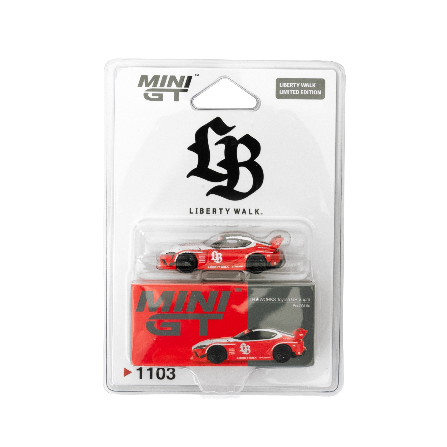 LB☆WORKS Toyota GR Supra Red/White / LB Blister packaging - LB