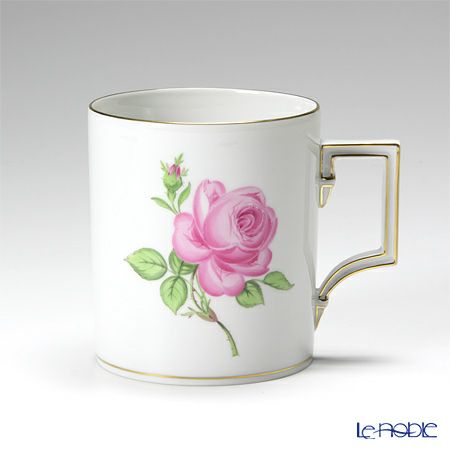 マイセン（Meissen） ピンクのバラ 020110／54801 飾り皿 19cm