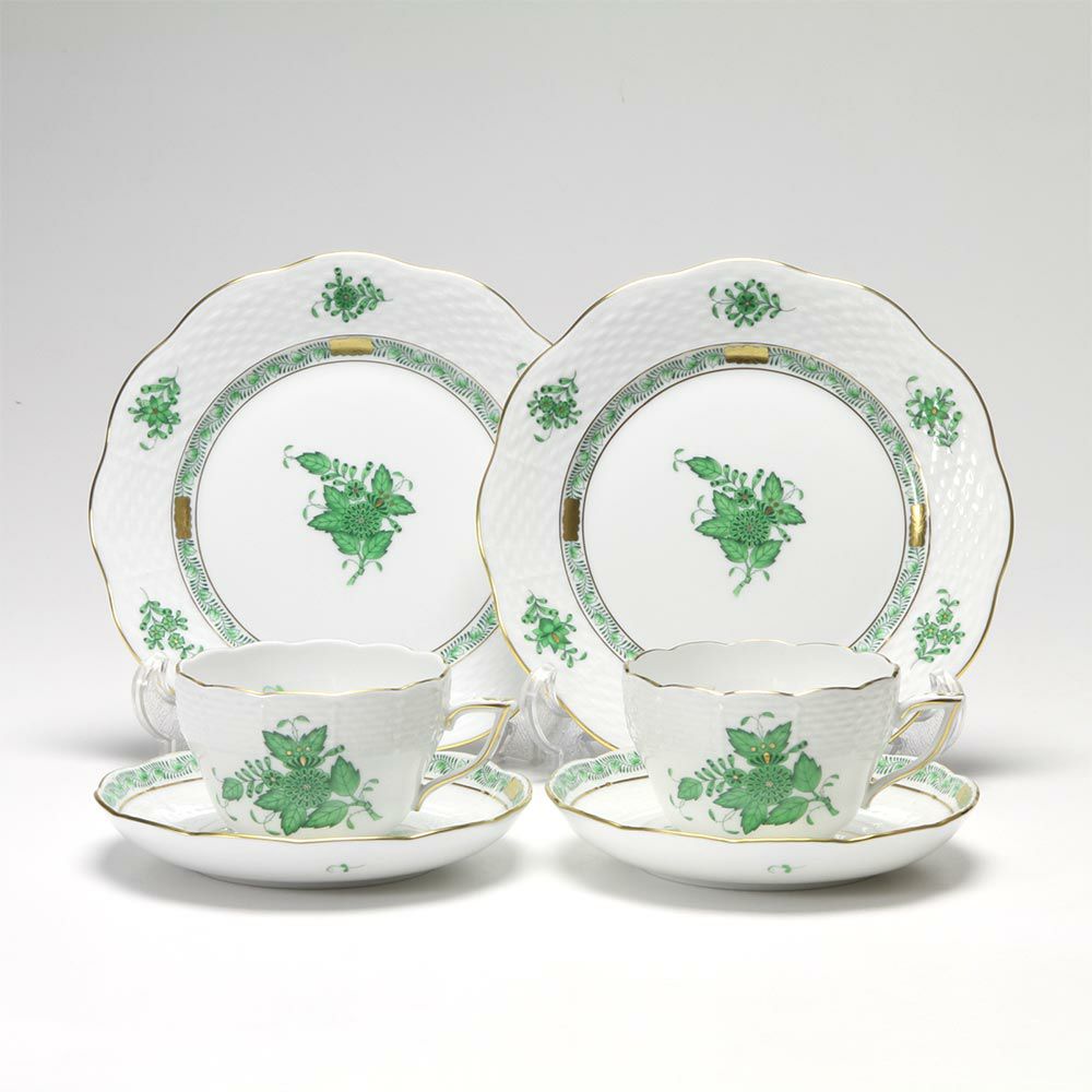 残1 ヘレンド アポニー プレート19センチ 4枚セット アポニー