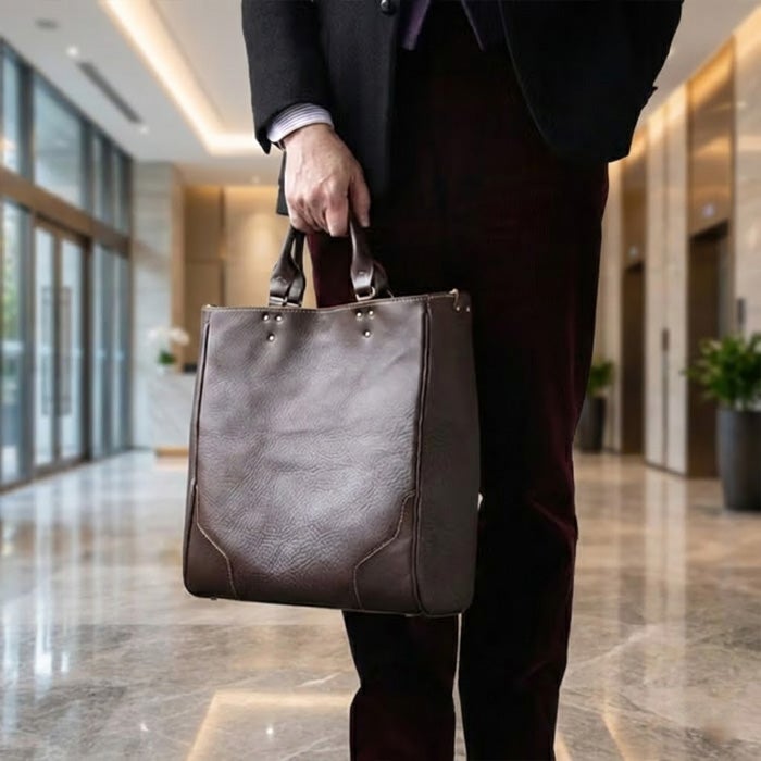 2WAYバーティカルビジネスバッグB4｜PORCO ROSSO