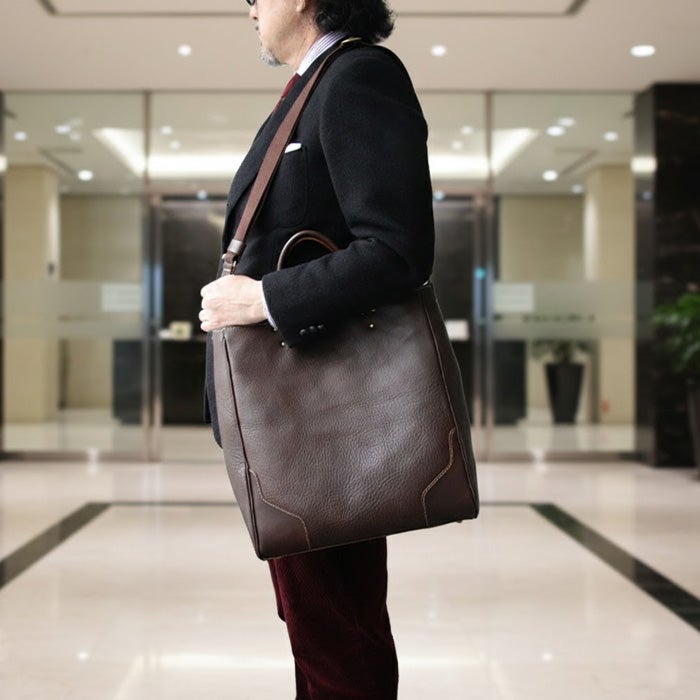 2WAYバーティカルビジネスバッグB4｜PORCO ROSSO