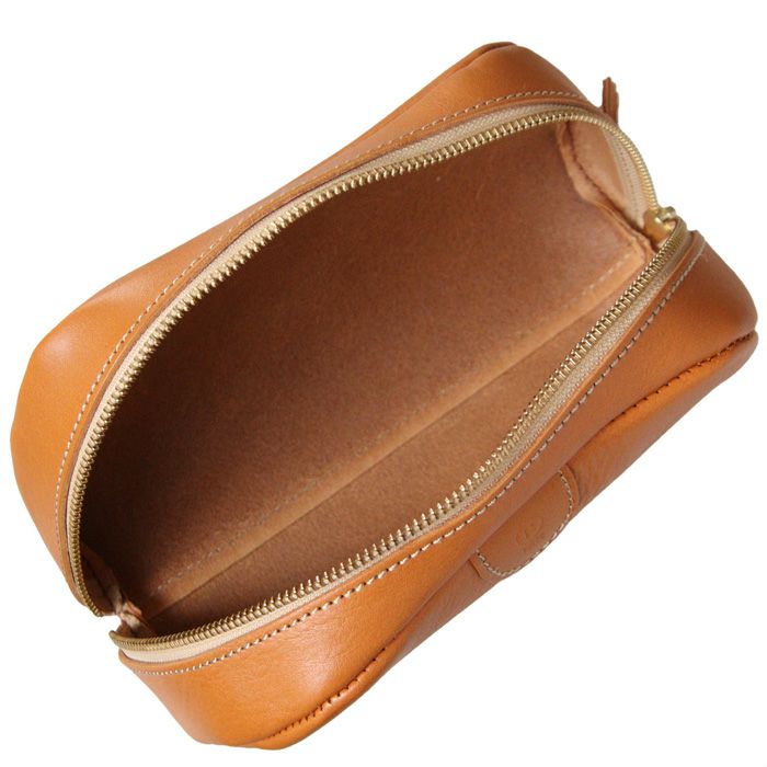 フルオープンZIPポーチ [sokunou] ｜革鞄・革小物のPORCO ROSSO