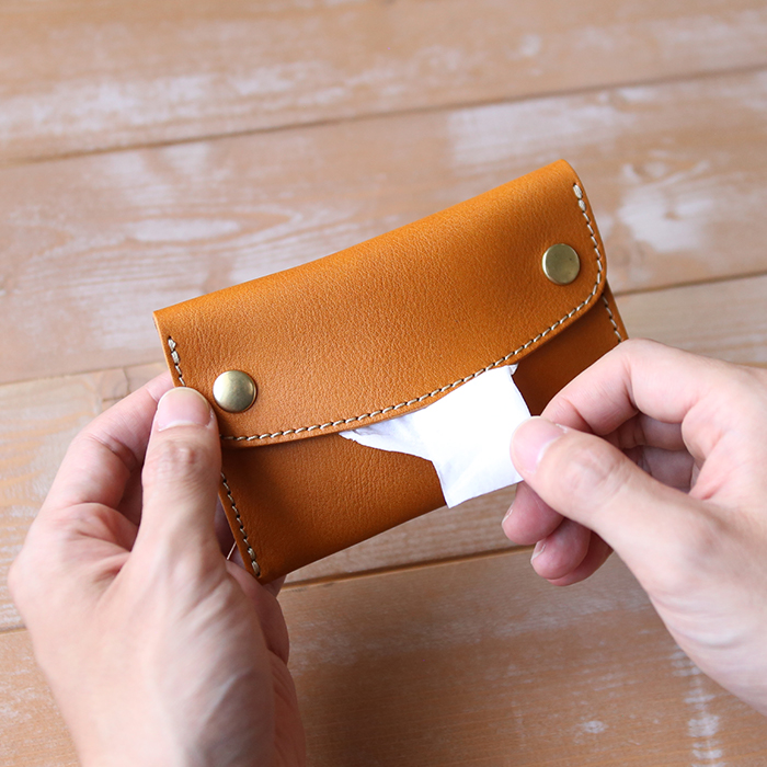 ポケットティッシュケース[sokunou] ｜革鞄・革小物のPORCO ROSSO