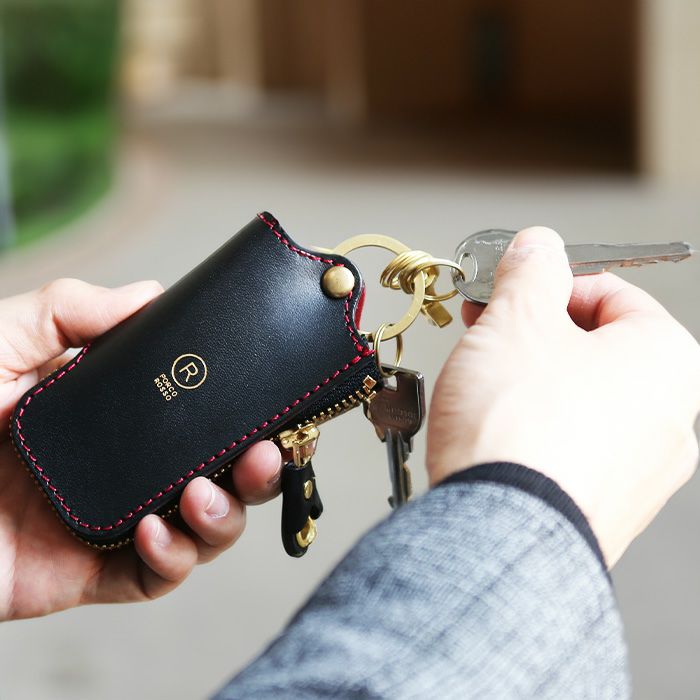 レザーZIPキーケース｜革鞄・革小物のPORCO ROSSO（ポルコロッソ）