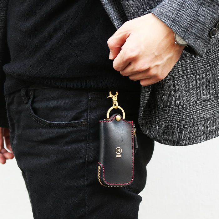 レザーZIPキーケース｜革鞄・革小物のPORCO ROSSO（ポルコロッソ）